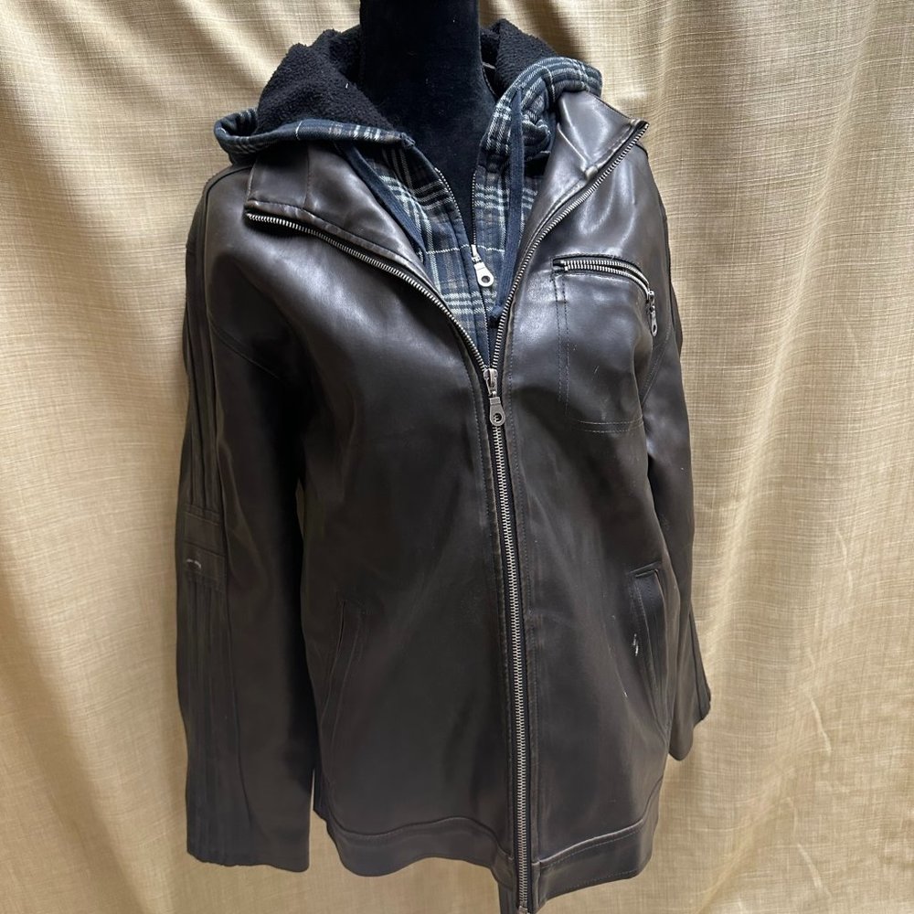 Heavy Faux Leather Jacket Gem